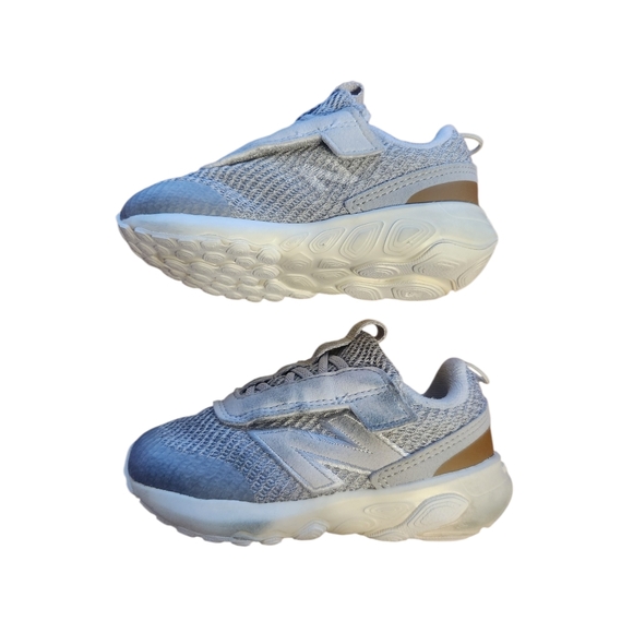 NWT New Balance Boys Shoes Size 6 1/2 Gray Model 1440 Fresh Foam Velcro Shoes - Picture 5 of 8